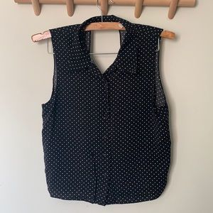 Polka dot crop top
